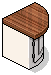 Varnished Worktop Corner