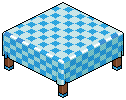 Blue Kitchen Table