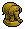 Miniature Gold Elephant Statue