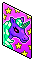 Neon Unicorn Poster