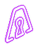 Purple Metakey Light Decoration