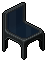 Black plasto chair