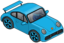 Blue Sports Car