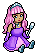Accessorised Purple Doll