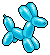 Blue Dog Balloon