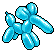 Blue Elephant Balloon