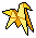 Yellow Origami Horse