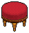 Ruby Vintaque Stool