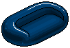 Dark Blue Pod Sofa