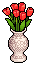 Bright Red Tulips
