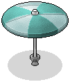 Teal Parasol
