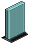 Aqua Spaceship Door