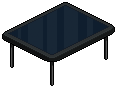 Black four-leg table