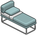 Pale Blue Norja Single Bed