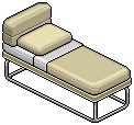 Cream Norja Single Bed