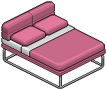 Pink Norja Double Bed