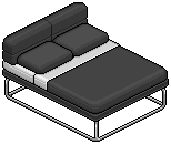 Black Norja Double Bed