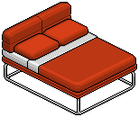 Red Norja Double Bed