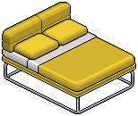 Yellow Norja Double Bed
