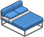 Blue Norja Double Bed