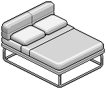 Grey Norja Double Bed