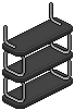 Black Norja Shelves