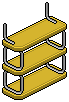 Yellow Norja Shelves