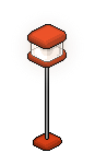 Red Norja Standing Lamp