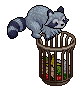 Raccoon's Trash Can