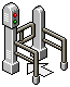 White One Way Gate