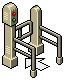 Beige One Way Gate