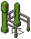 Green One Way Gate