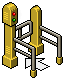 Yellow One Way Gate