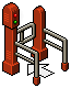 Red One Way Gate