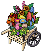 French Flower Cart