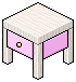 Pastel Bedside Table