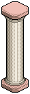 Doric Pink Marble Pillar
