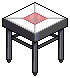 Red Base Small Table