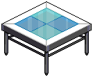 Blue Base Table