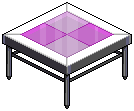 Pink Base Table
