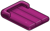 Fuchsia Plasto Air Mattress