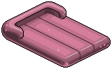Baby Pink Plasto Air Mattress 
