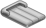 Grey Plasto Air Mattress 