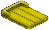 Yellow Plasto Air Mattress 