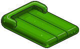 Green Plasto Air Mattress 