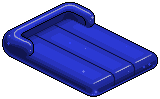 Deep Blue Plasto Air Mattress 