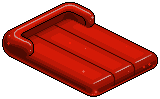 Red Plasto Air Mattress