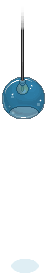 Sky Blue Plasto Hanging Light 