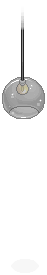 Grey Plasto Hanging Light 