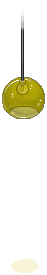 Yellow Plasto Hanging Light 